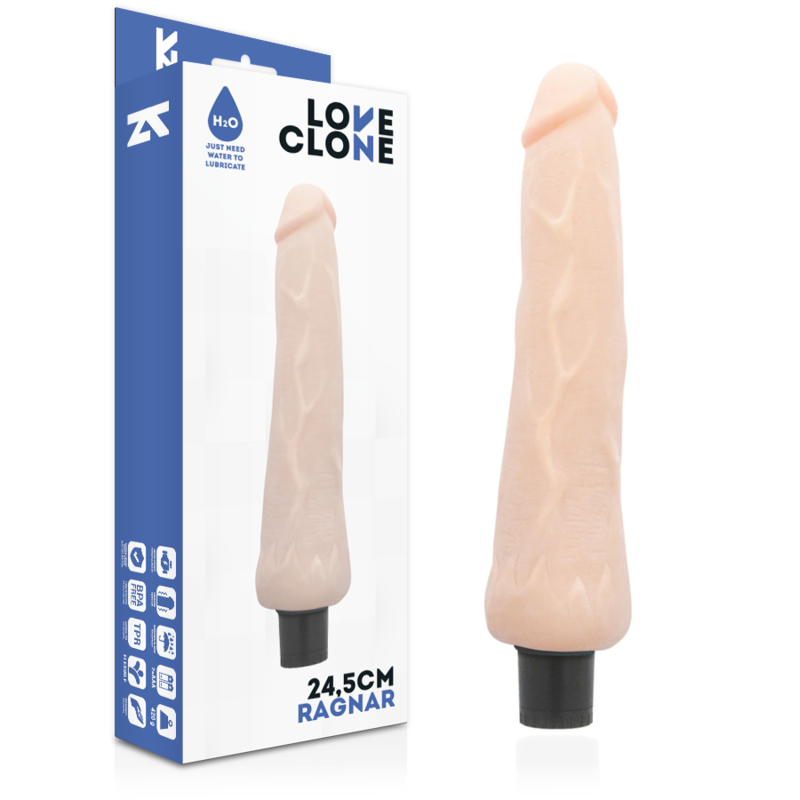 LOVECLONE - RAGNAR SELF LUBRICATION VIBRATOR 24.5 CM -O- 3.5 CM LOVECLONE - 2