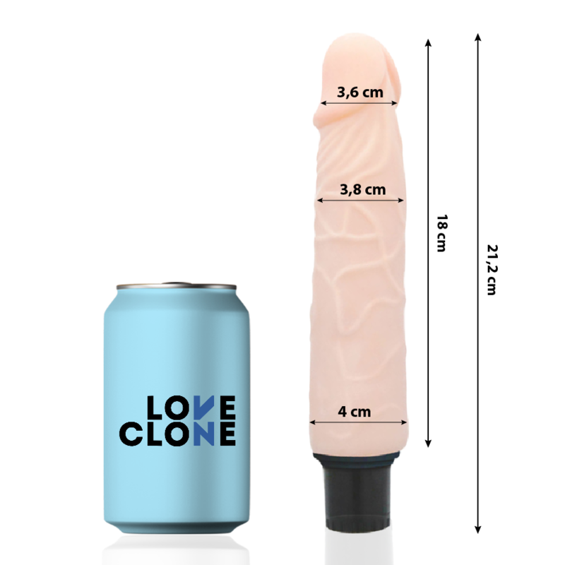 LOVECLONE - FINN SELF LUBRICATION VIBRATOR 21.2 CM -O- 3.8 CM LOVECLONE - 1