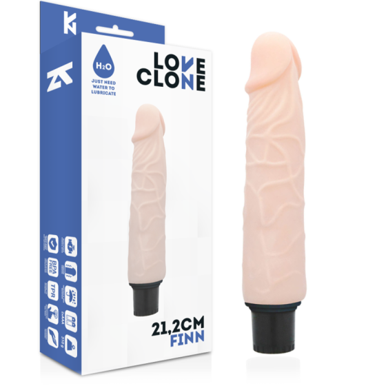 LOVECLONE - FINN SELF LUBRICATION VIBRATOR 21.2 CM -O- 3.8 CM LOVECLONE - 3