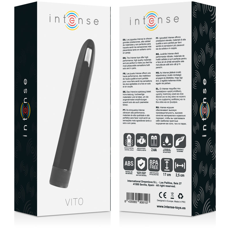 INTENSE - VITO BLACK VIBRATOR INTENSE FUN - 4