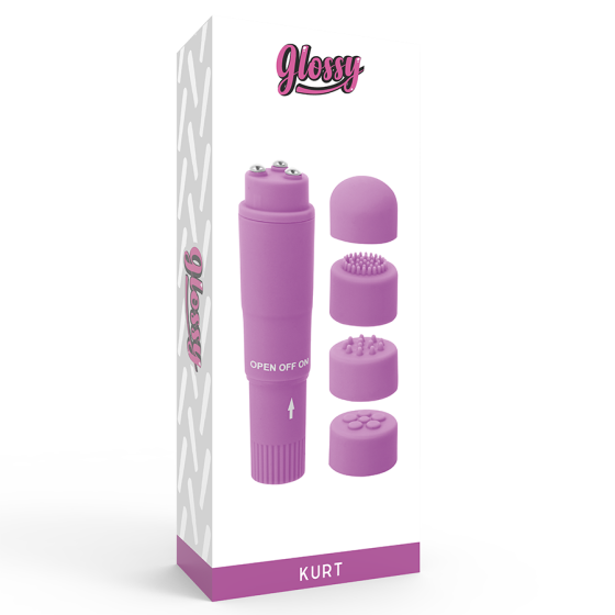 GLOSSY - KURT POCKET MASSAGER PURPLE GLOSSY - 4