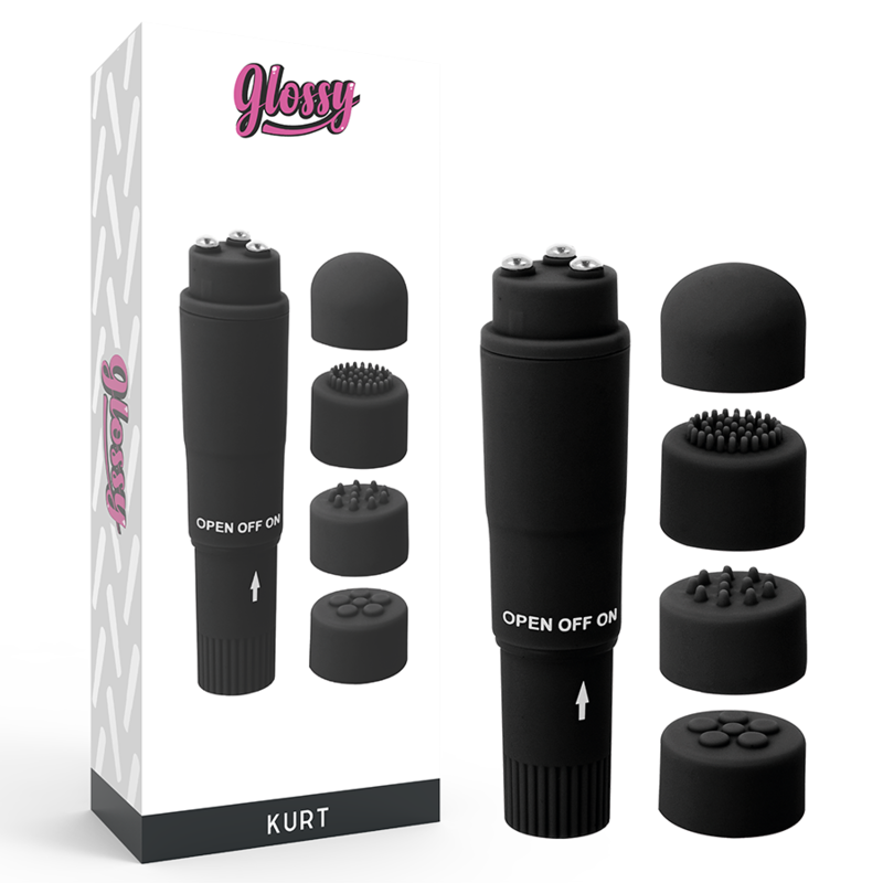 GLOSSY - KURT POCKET MASSAGER BLACK GLOSSY - 1