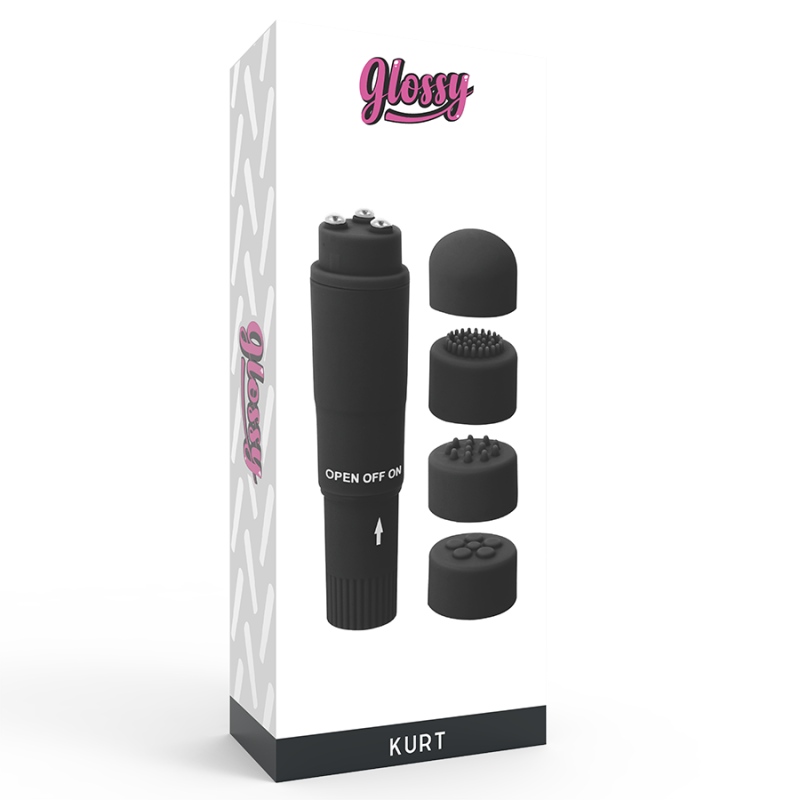 GLOSSY - KURT POCKET MASSAGER BLACK GLOSSY - 4