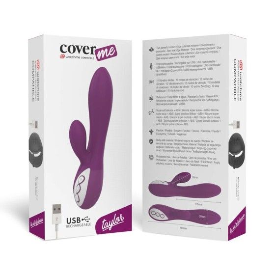 COVERME - TAYLOR VIBRATOR COMPATIBLE WITH WATCHME WIRELESS TECHNOLOGY COVERME - 7