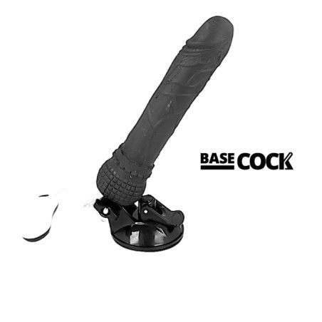 BASECOCK - REALISTIC VIBRATOR REMOTE CONTROL BLACK 19.5 CM