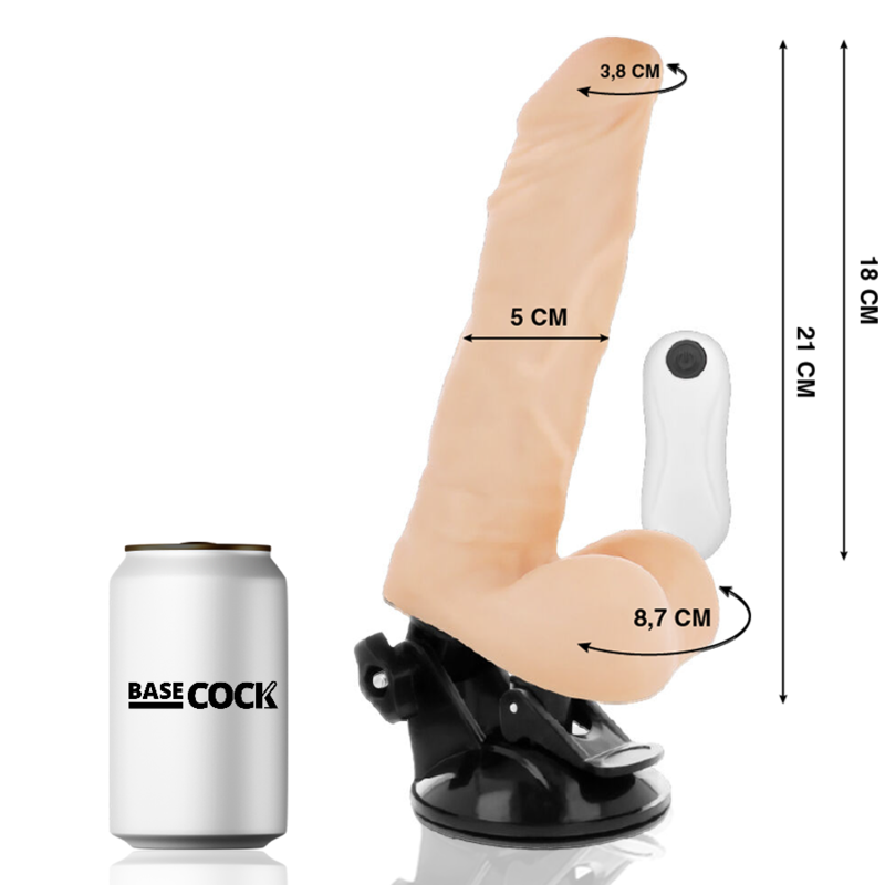 BASECOCK - REALISTIC BENDABLE REMOTE CONTROL FLESH 21 CM BASECOCK - 2