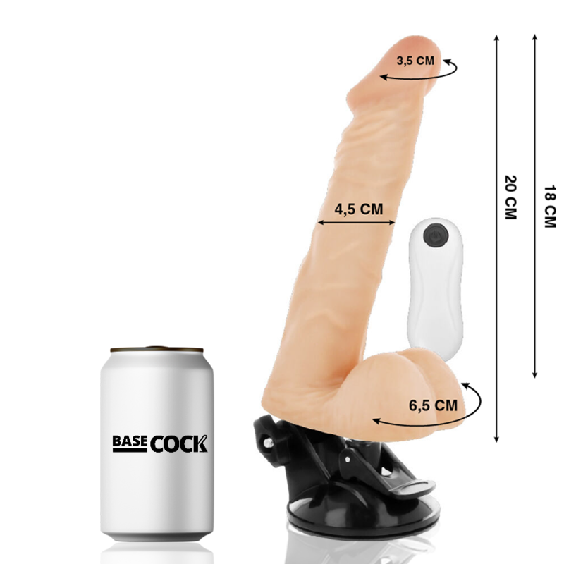 BASECOCK - REALISTIC ARTICULABLE REMOTE CONTROL FLESH 20 CM BASECOCK - 2