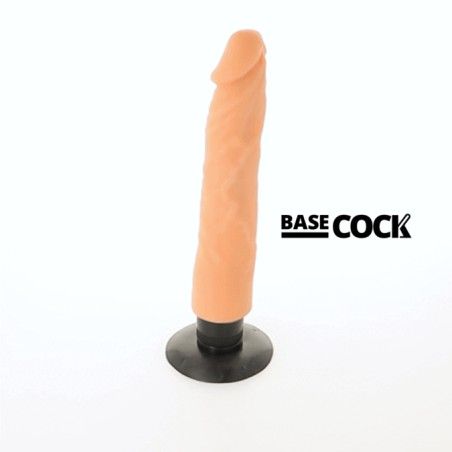 BASECOCK - REALISTIC VIBRATOR 2-1 FLESH 20 CM