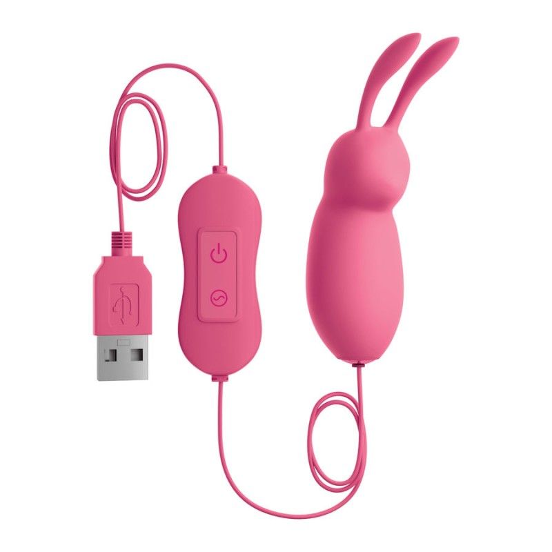 OMG - CUTE RABBIT POWERFUL PINK VIBRATOR USB OMG - 2