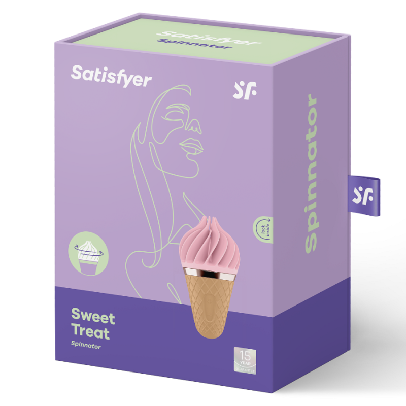 SATISFYER - SWEET TREAT SPINNATOR BROWN & PINK  - 3