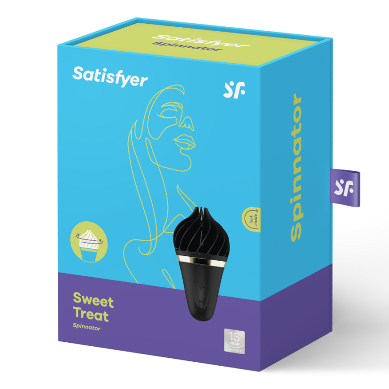 SATISFYER - SWEET TREAT SPINNATOR BLACK SATISFYER SPINNATOR - 5