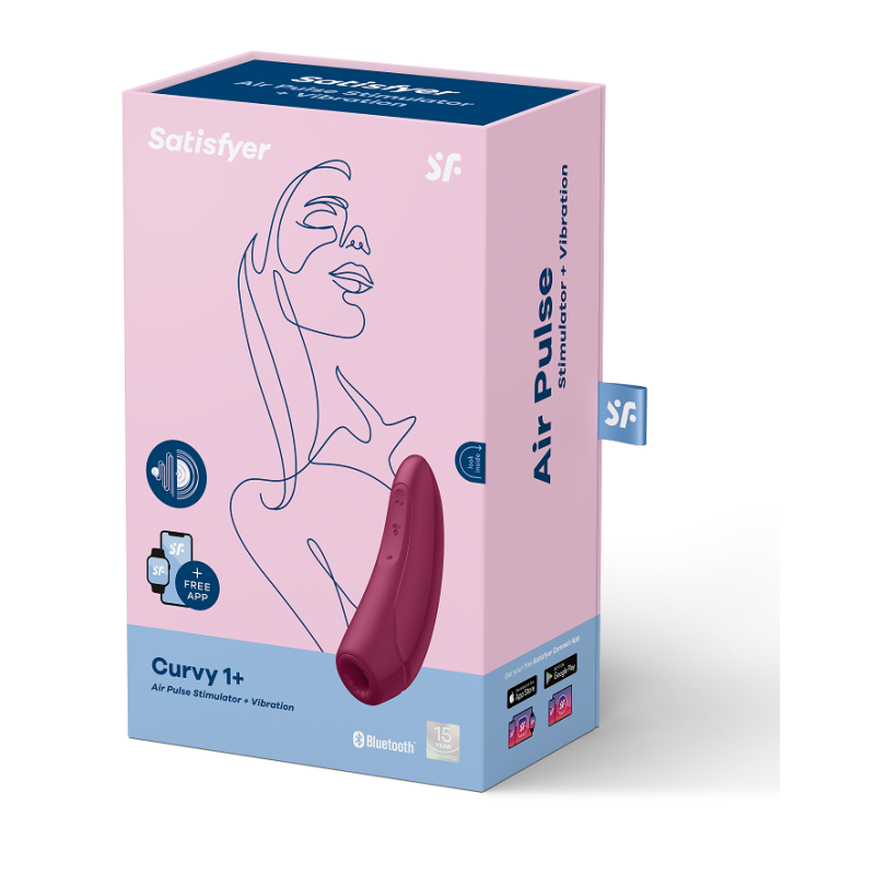 SATISFYER - CURVY 1 + RED PINK SATISFYER CONNECT - 7