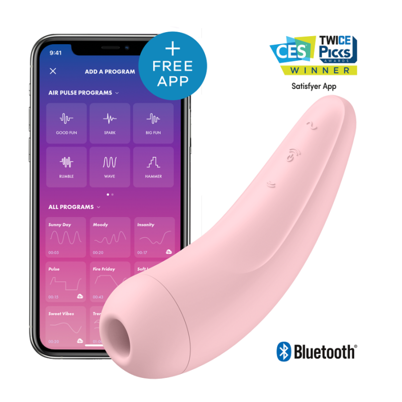 SATISFYER - CURVY 2 + PINK SATISFYER CONNECT - 1