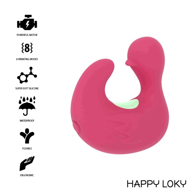 HAPPY LOKY - DUCKYMANIA RECHARGEABLE SILICONE STIMULATOR FINGER HAPPY LOKY - 2