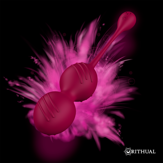 RITHUAL - NISHA RECHARGEABLE VIBRATING KEGEL BALLS ORCHID RITHUAL - 9