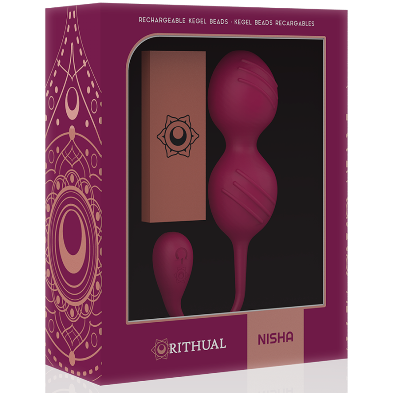 RITHUAL - NISHA RECHARGEABLE VIBRATING KEGEL BALLS ORCHID RITHUAL - 10