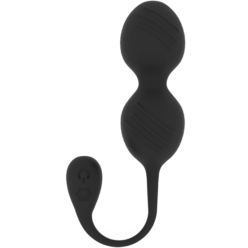 RITHUAL - NISHA RECHARGEABLE VIBRATING KEGEL BALLS BLACK RITHUAL - 3