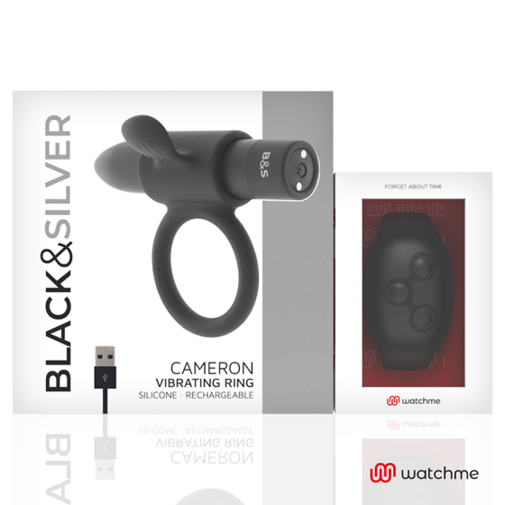 BLACK&SILVER - CAMERON REMOTE CONTROL COCKRING WATCHME BLACK&SILVER - 2