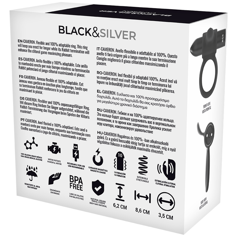 BLACK&SILVER - CAMERON REMOTE CONTROL COCKRING WATCHME BLACK&SILVER - 6