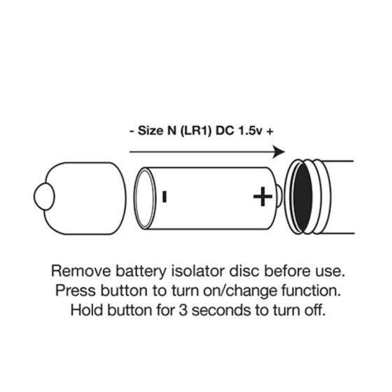 ROCKS-OFF - VIBRATING BULLET RO-80MM MIDNIGHT METAL ROCKS-OFF - 4