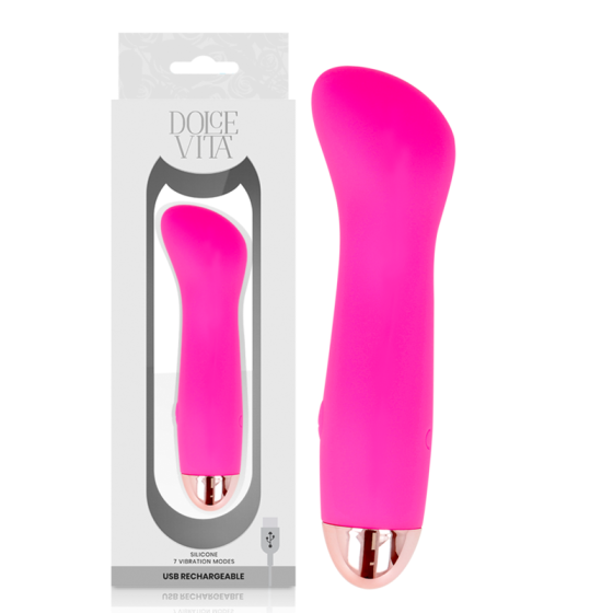 DOLCE VITA - RECHARGEABLE VIBRATOR ONE PINK 7 SPEED DOLCE VITA - 1