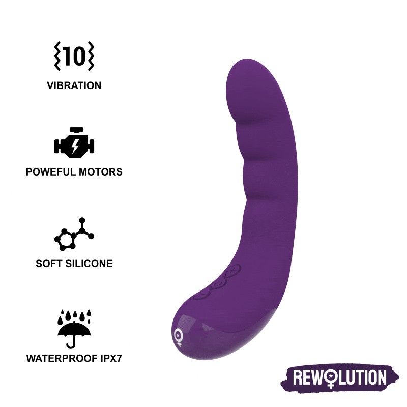 REWOLUTION - REWOCURVY RECHARGEABLE FLEXIBLE VIBRATOR REWOLUTION - 1