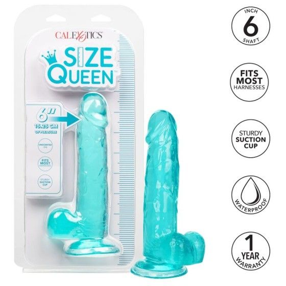 CALIFORNIA EXOTICS - SIZE QUEEN DILDO BLUE 15.3 CM CALIFORNIA EXOTICS - 3