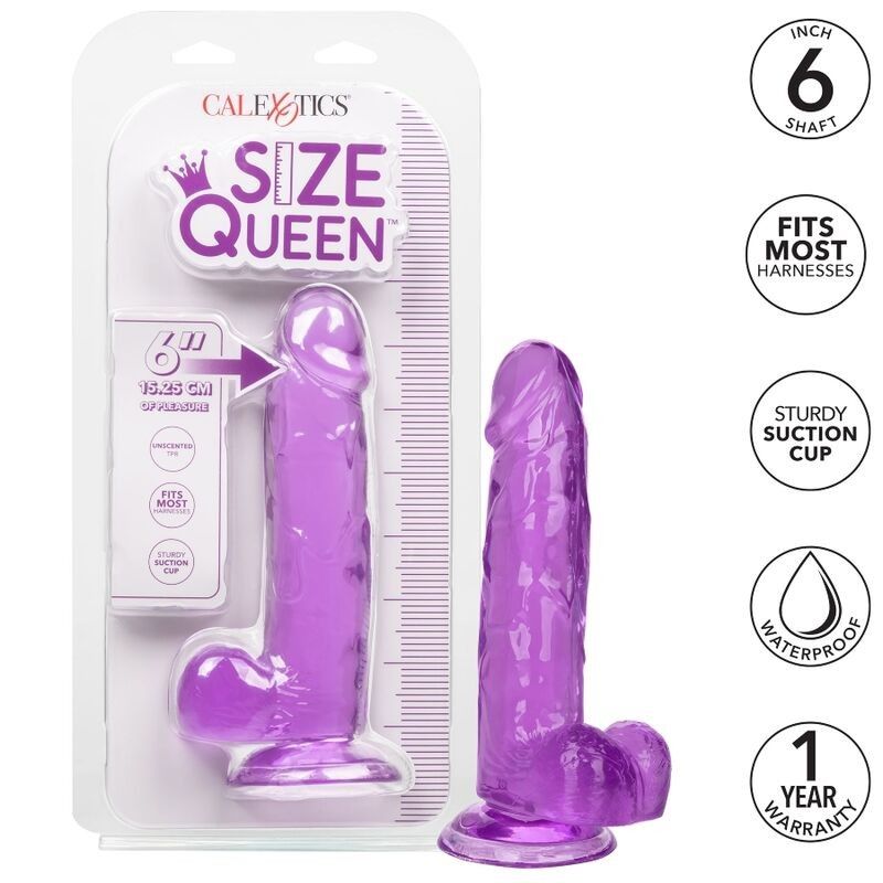 CALIFORNIA EXOTICS - SIZE QUEEN DILDO PURPLE 15.3 CM CALIFORNIA EXOTICS - 2