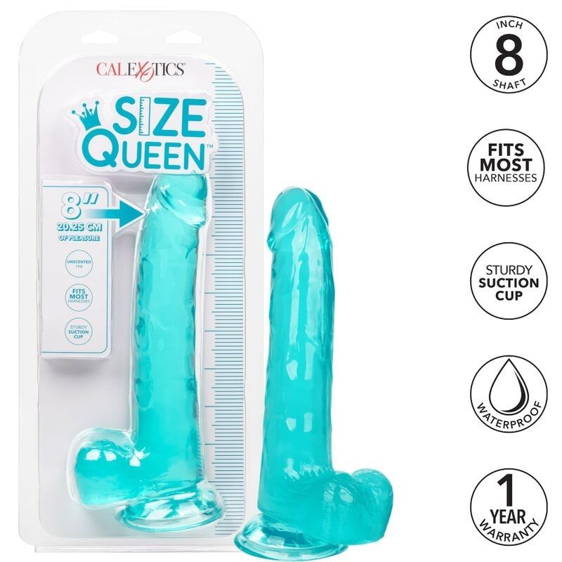 CALIFORNIA EXOTICS - SIZE QUEEN DILDO BLUE 20.3 CM CALIFORNIA EXOTICS - 2