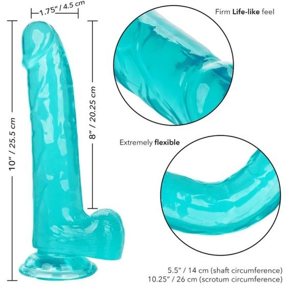 CALIFORNIA EXOTICS - SIZE QUEEN DILDO BLUE 20.3 CM CALIFORNIA EXOTICS - 6