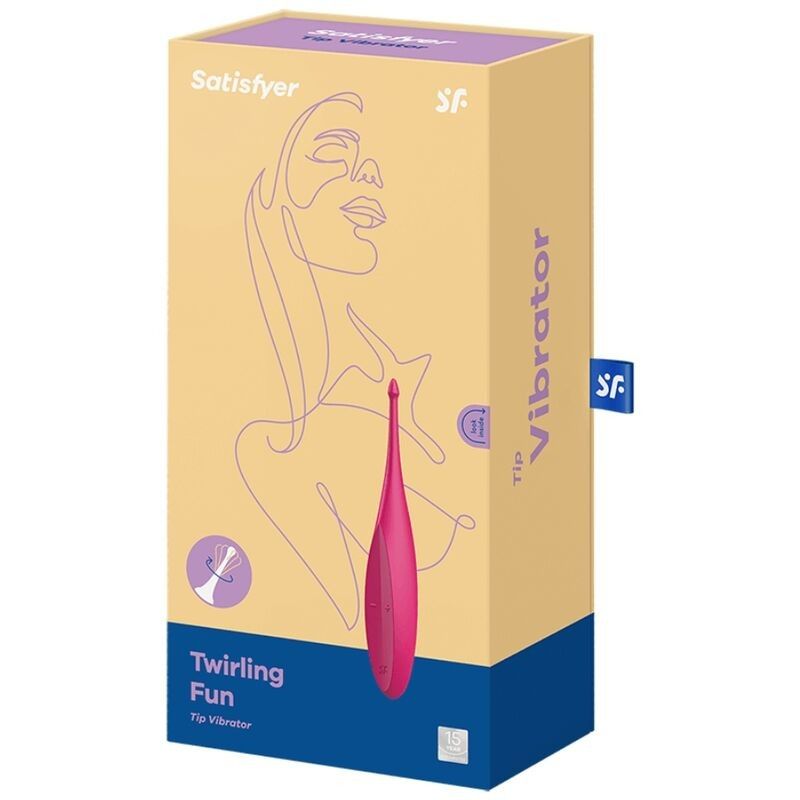 SATISFYER - TWIRLING FUN TIP VIBRATOR PINK SATISFYER VIBRATOR - 5