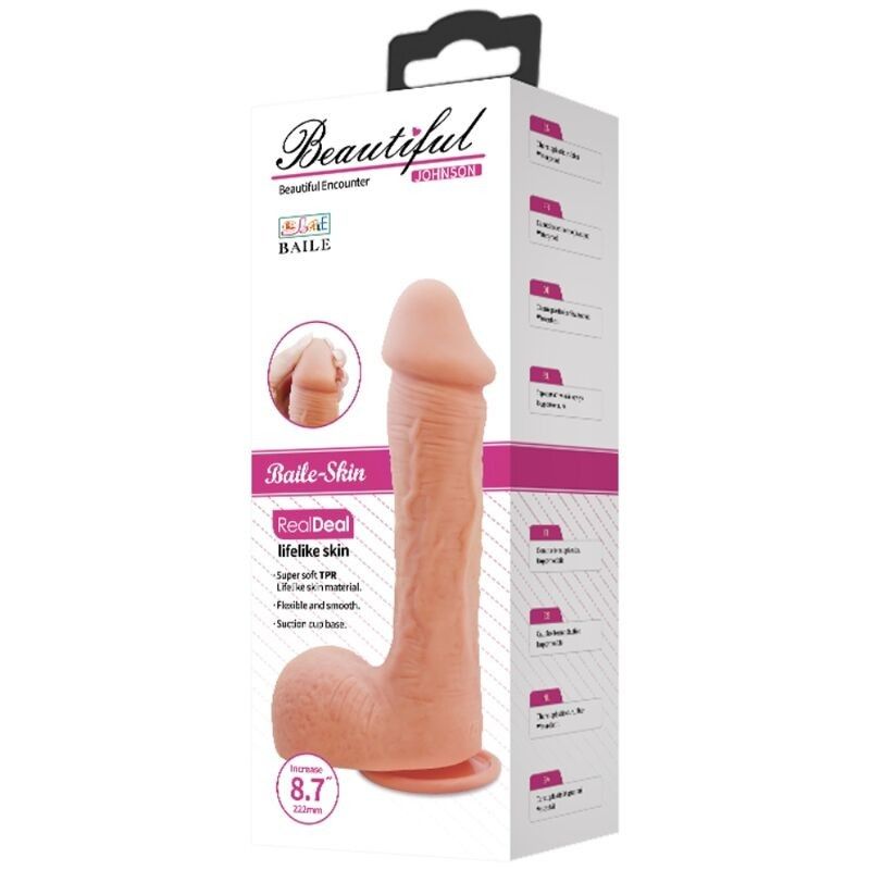 BAILE - JOHNSON REALISTIC SKIN DILDO 22 CM BAILE DILDOS - 13