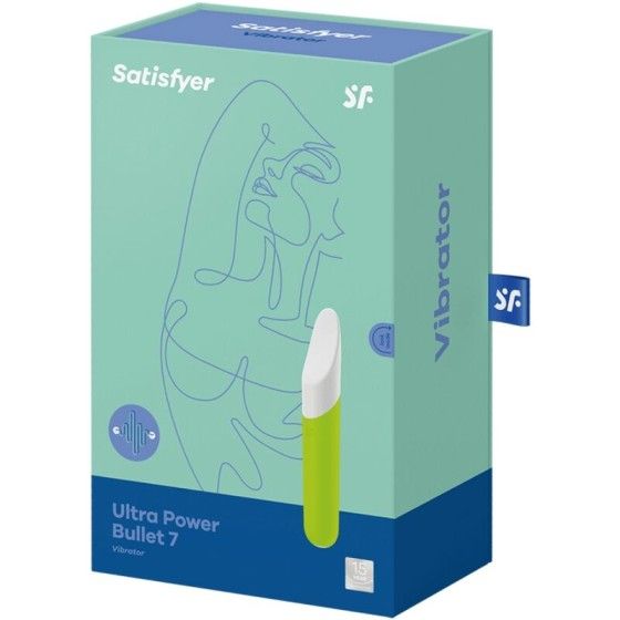 SATISFYER - ULTRA POWER BULLET 7 GREEN SATISFYER VIBRATOR - 3