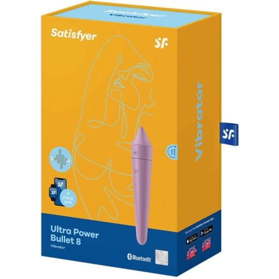 SATISFYER - ULTRA POWER BULLET 8 LILAC SATISFYER CONNECT - 3