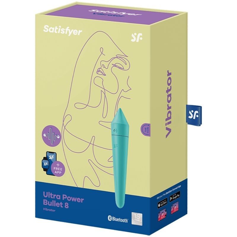 SATISFYER - ULTRA POWER BULLET 8 TURQUOISE SATISFYER CONNECT - 3
