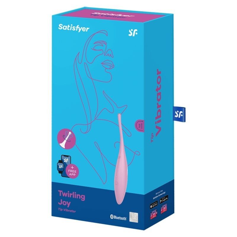 SATISFYER - TWIRLING JOY CLIT TIP VIBRATOR PINK SATISFYER CONNECT - 4