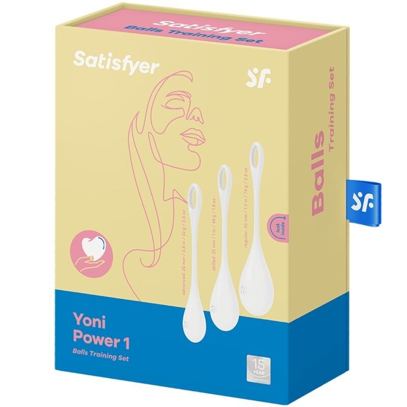 SATISFYER - YONI POWER 1 TRAINING SET WHITE SATISFYER BALLS - 4