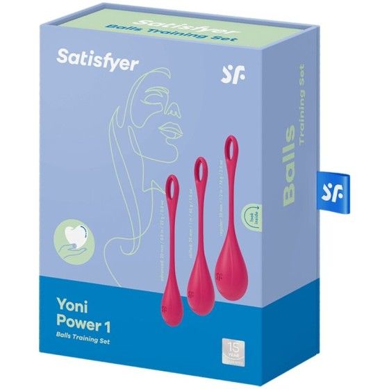 SATISFYER - YONI POWER 1 TRAINING SET RED SATISFYER BALLS - 4