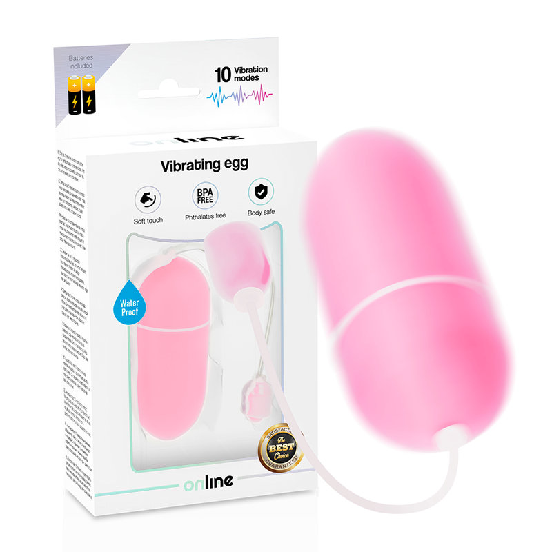 ONLINE - WATERPROOF VIBRATING EGG PINK ONLINE - 2