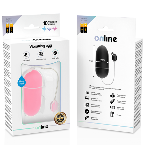 ONLINE - WATERPROOF VIBRATING EGG PINK ONLINE - 5