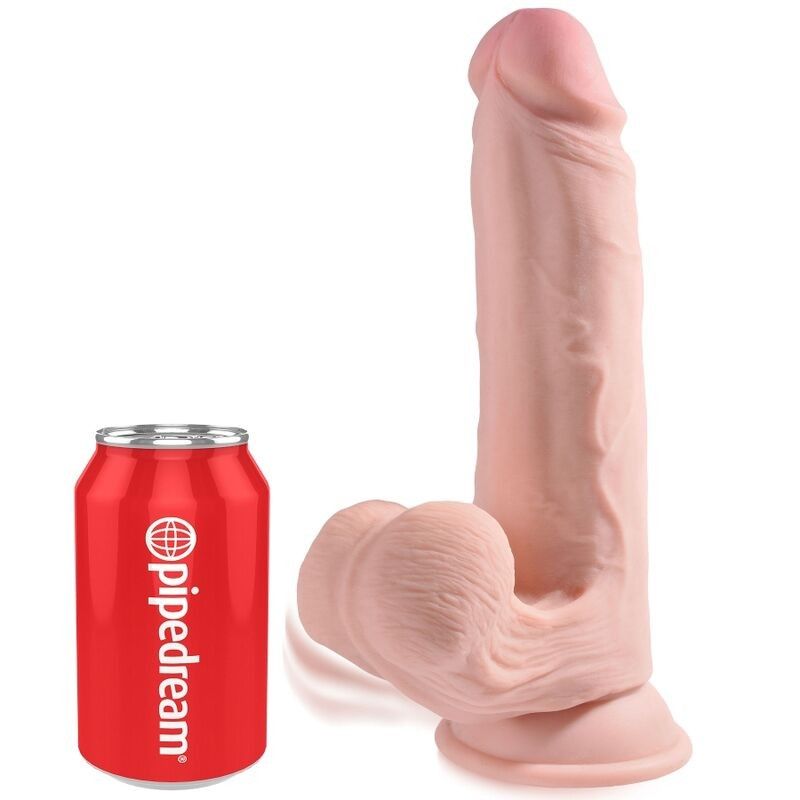 KING COCK - PLUS 3D DILDO SWINGING BALLS 20.3 CM KING COCK PLUS - 2