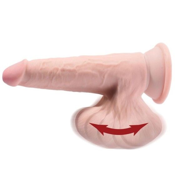 KING COCK - PLUS 3D DILDO SWINGING BALLS 20.3 CM KING COCK PLUS - 4