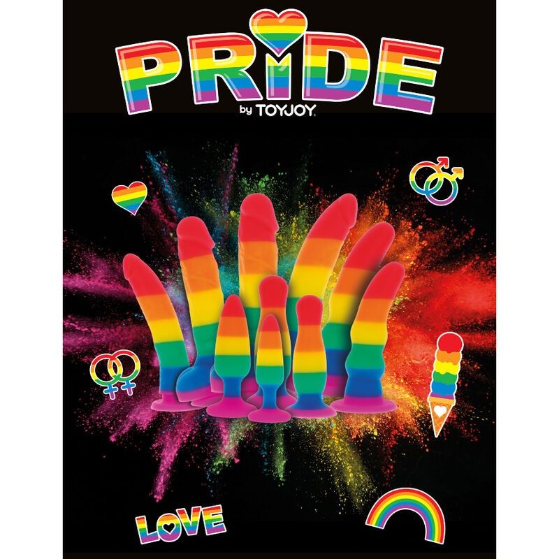PRIDE - LGBT FLAG DILDO 15 CM PRIDE - 3