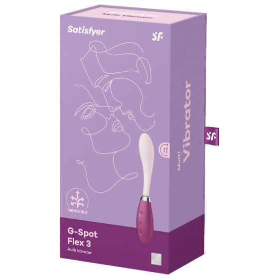 SATISFYER - G-SPOT FLEX 3 MULTI VIBRATOR RED SATISFYER VIBRATOR - 4