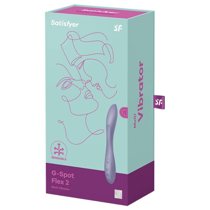 SATISFYER - G-SPOT FLEX 2 MULTI VIBRATOR PURPLE SATISFYER VIBRATOR - 4