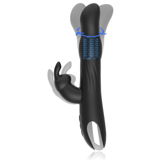 BRILLY GLAM- MOEBIUS RABBIT VIBRATOR & ROTATOR COMPATIBLE WITH WATCHME WIRELESS TECHNOLOGY BRILLY GLAM - 4