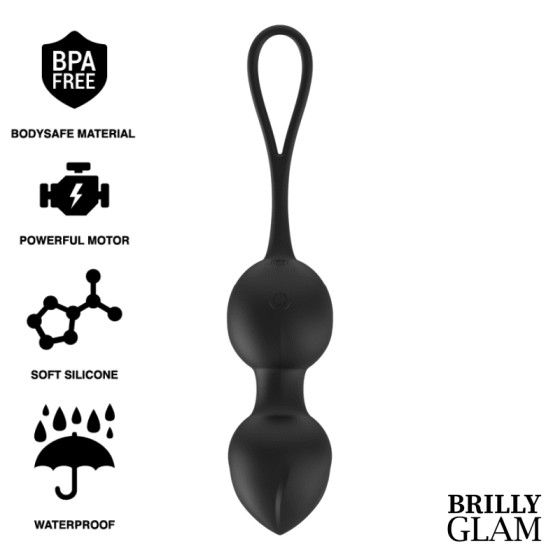 BRILLY GLAM - VIBRATING KEGEL BEADS REMOTE CONTROL BRILLY GLAM - 1