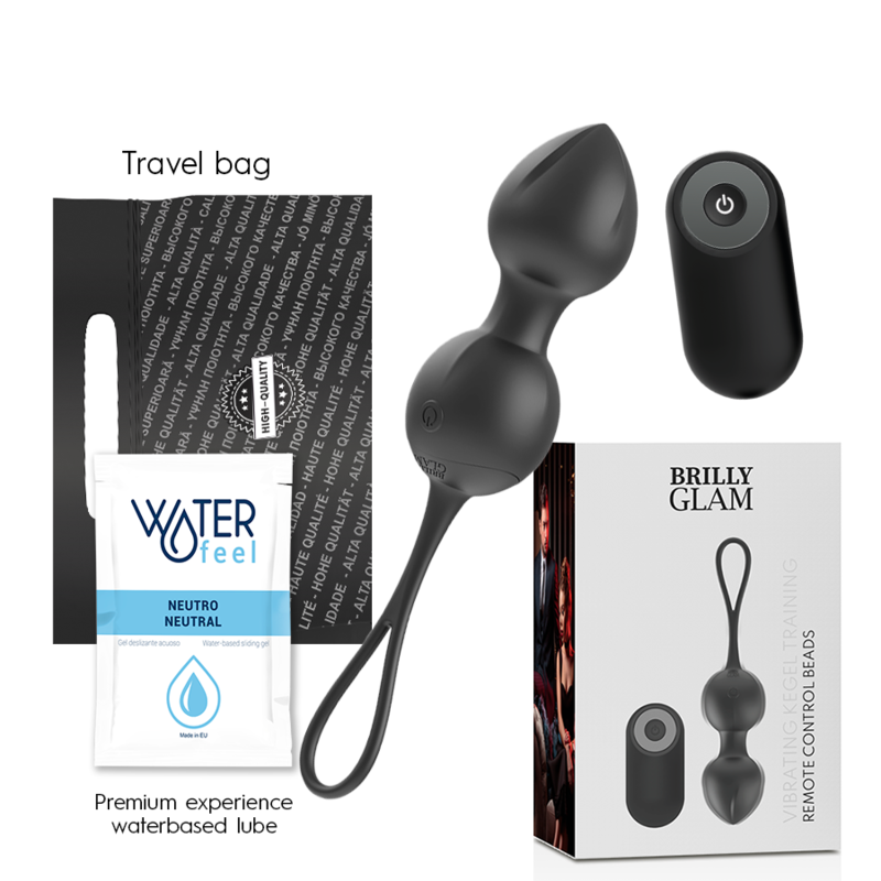 BRILLY GLAM - VIBRATING KEGEL BEADS REMOTE CONTROL BRILLY GLAM - 2