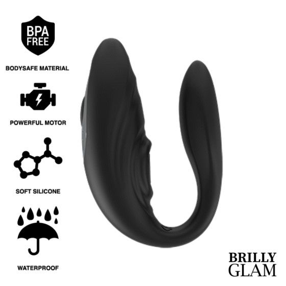 BRILLY GLAM - COUPLE PULSING & VIBRATING REMOTE CONTROL BRILLY GLAM - 1