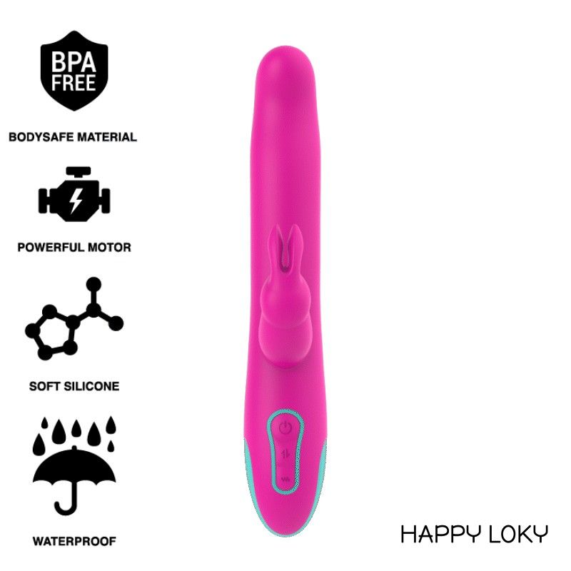 HAPPY LOKY - PLUTO RABBIT VIBRATOR & ROTATOR WATCHME WIRELESS TECHNOLOGY COMPATIBLE HAPPY LOKY - 1